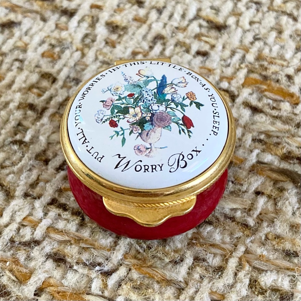 Vintage Alastor Enamels “Worry Box” Trinket Box